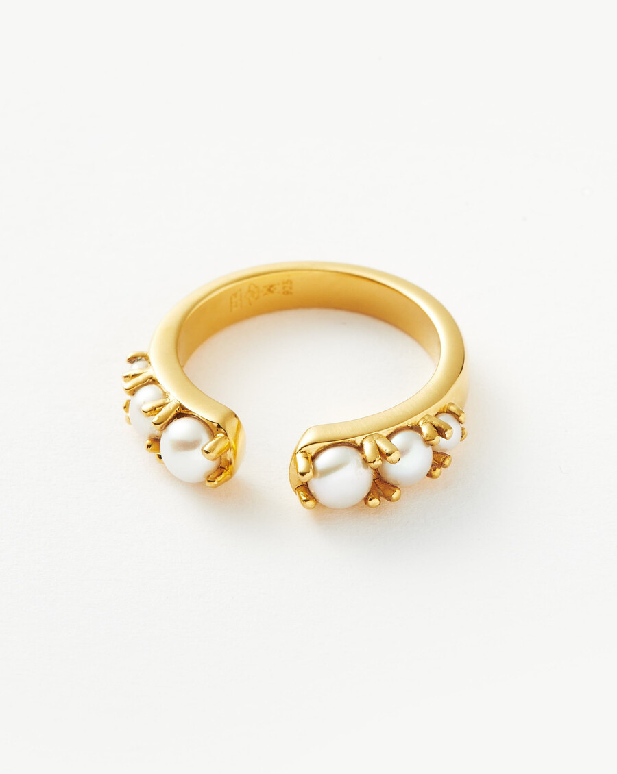 bague harris reed openness - vermeil or 18 caratsperle
