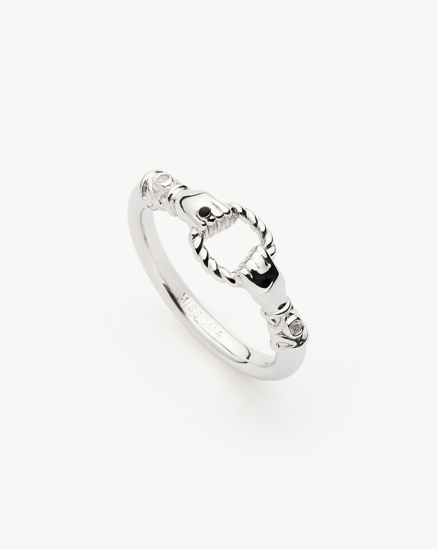 bague empilable harris reed in good hands - argent sterling