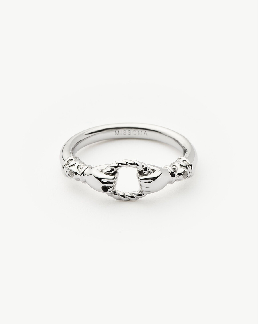 bague empilable harris reed in good hands - argent sterling