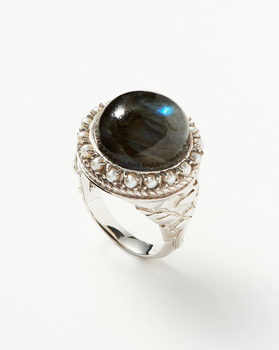 bague cocktail en labradorite harris reed