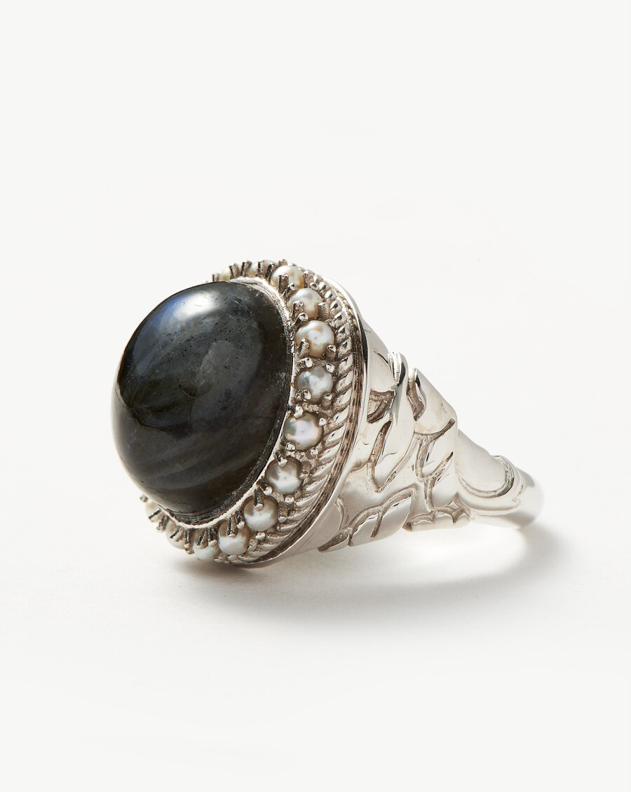 bague cocktail en labradorite harris reed