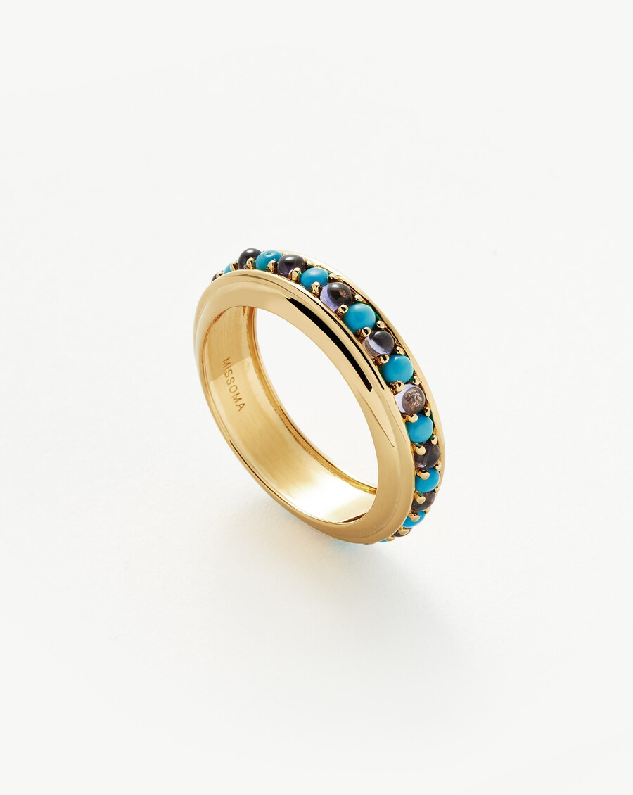 bague empilable hot rox en pierre précieuse