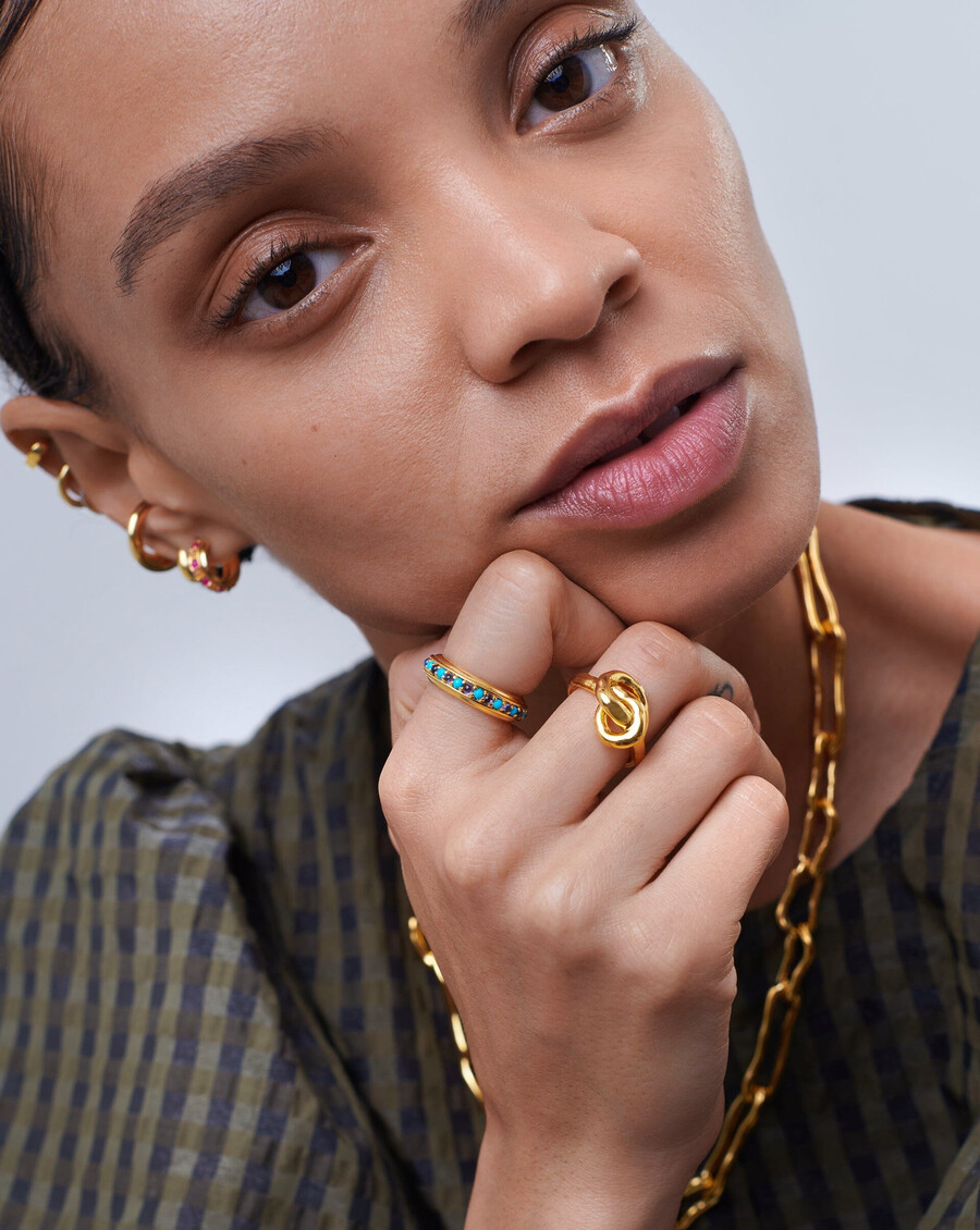 bague empilable hot rox en pierre précieuse