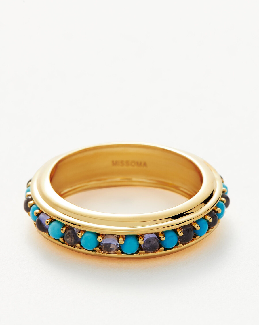 bague empilable hot rox en pierre précieuse