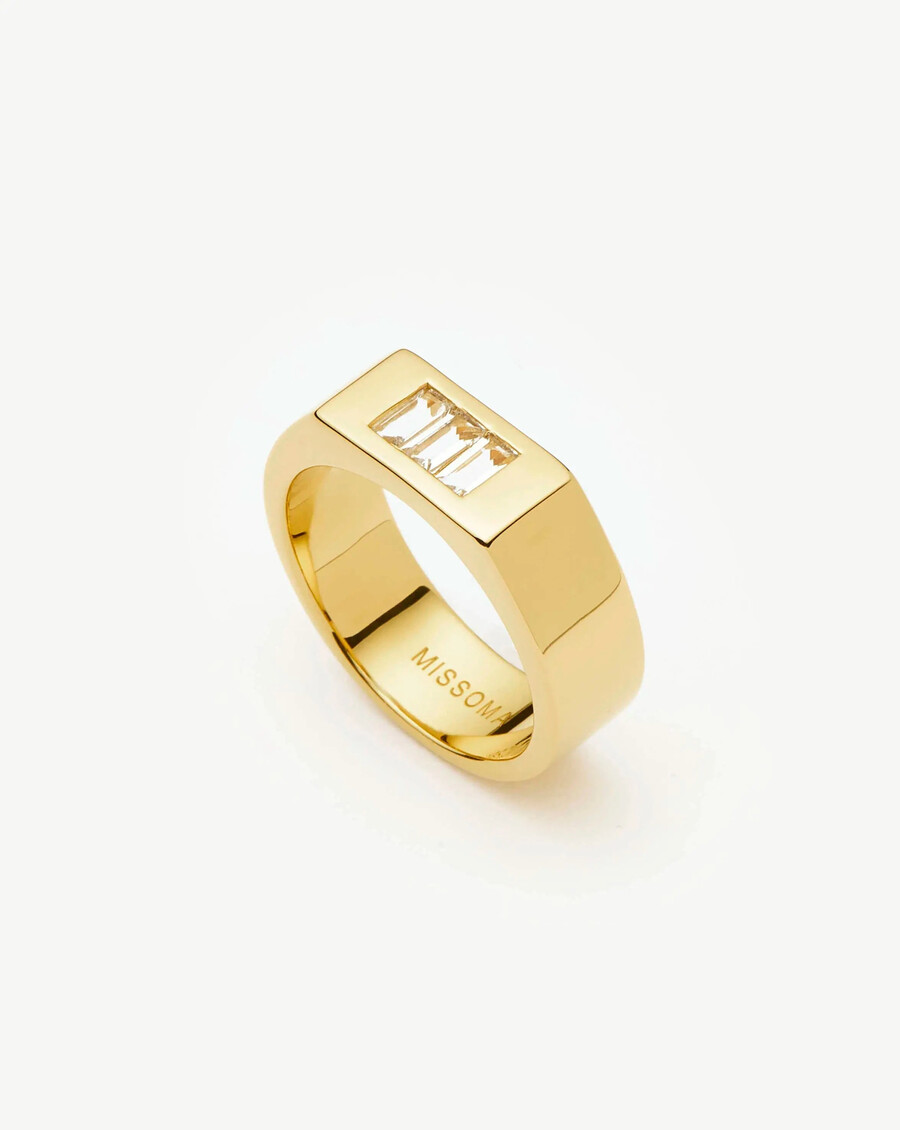 bague lucy williams à trois pierres - or