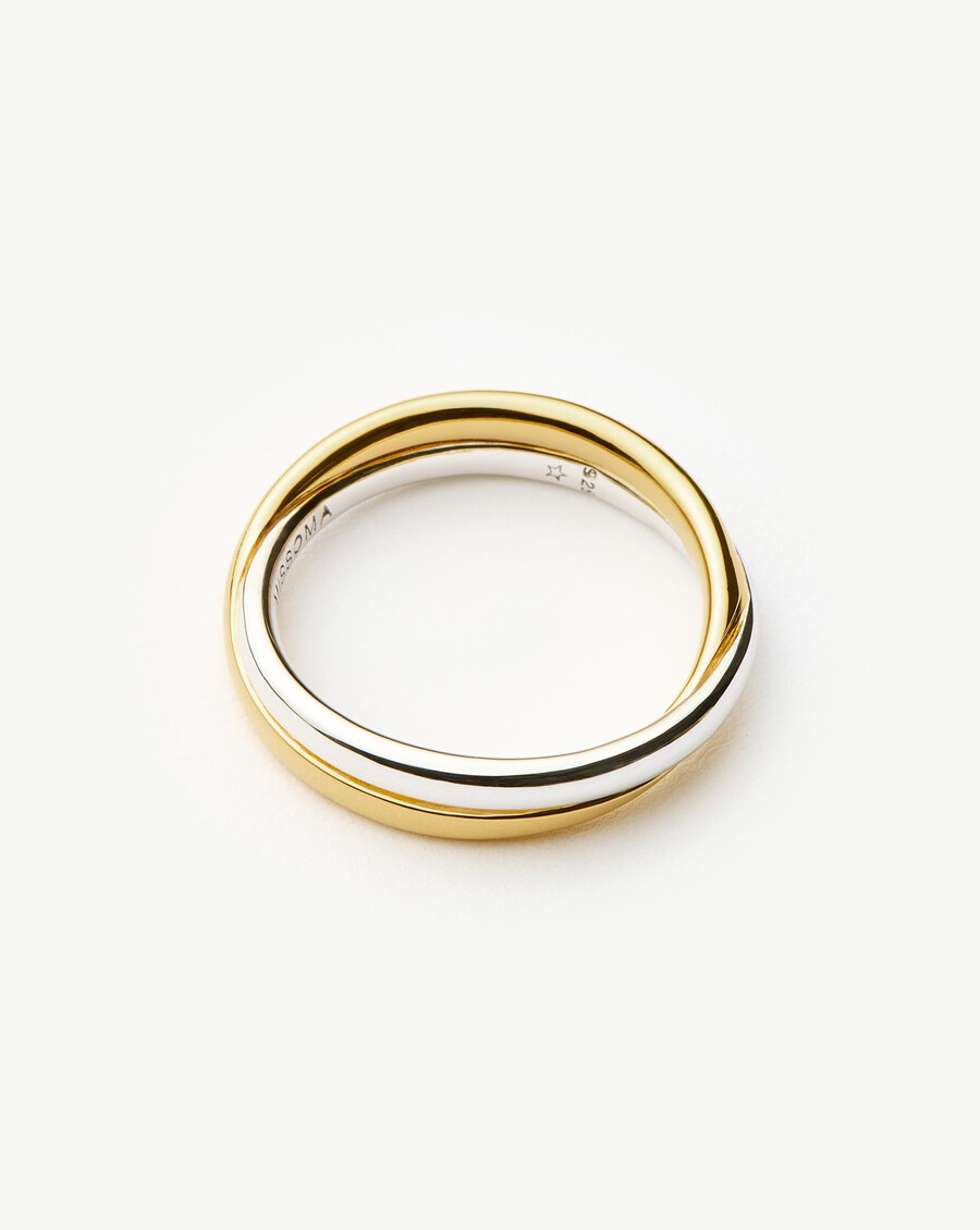 bague lucy williams entwine - or et argent