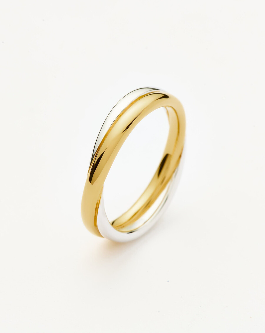 bague lucy williams entwine - or et argent