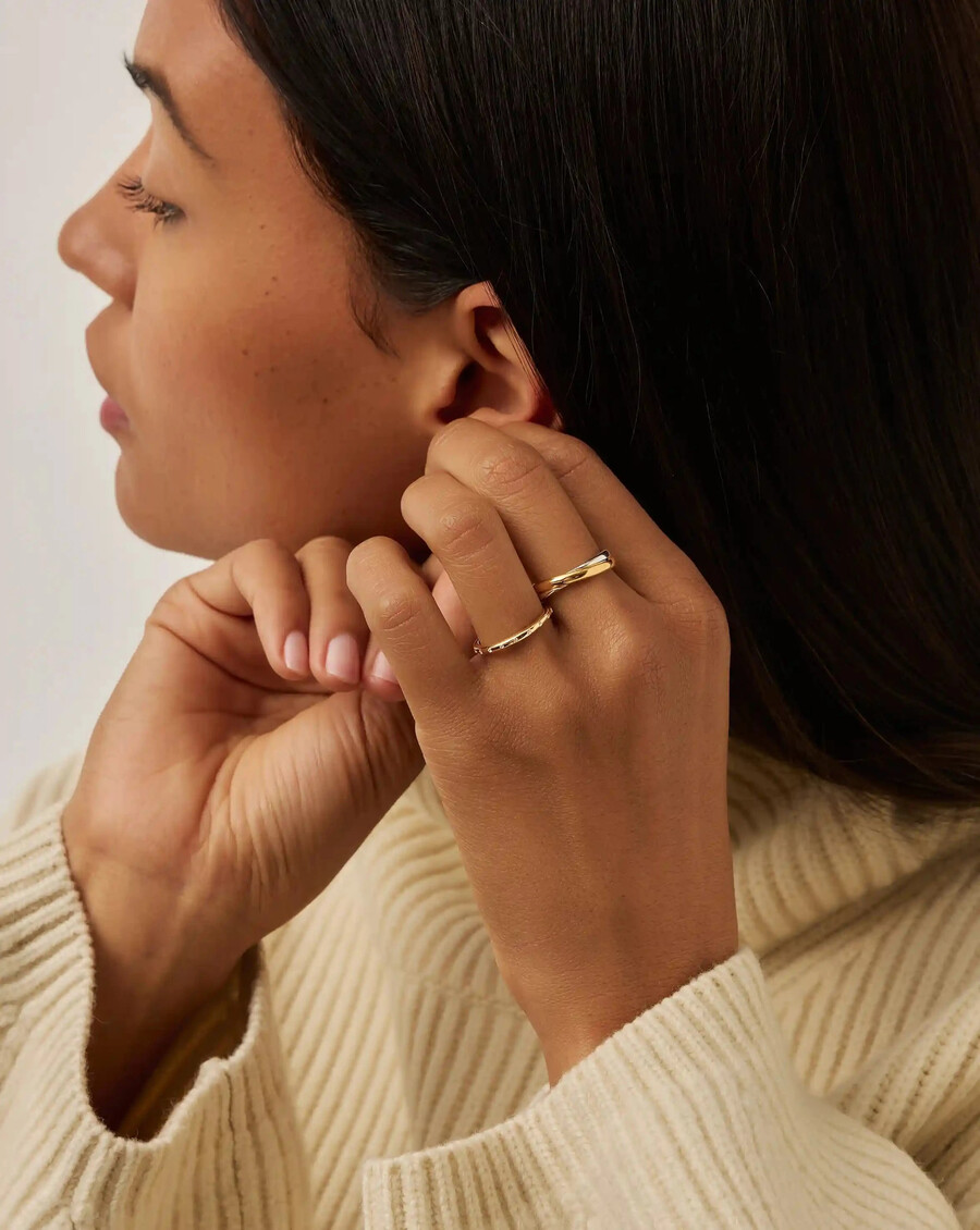 bague lucy williams entwine - or et argent