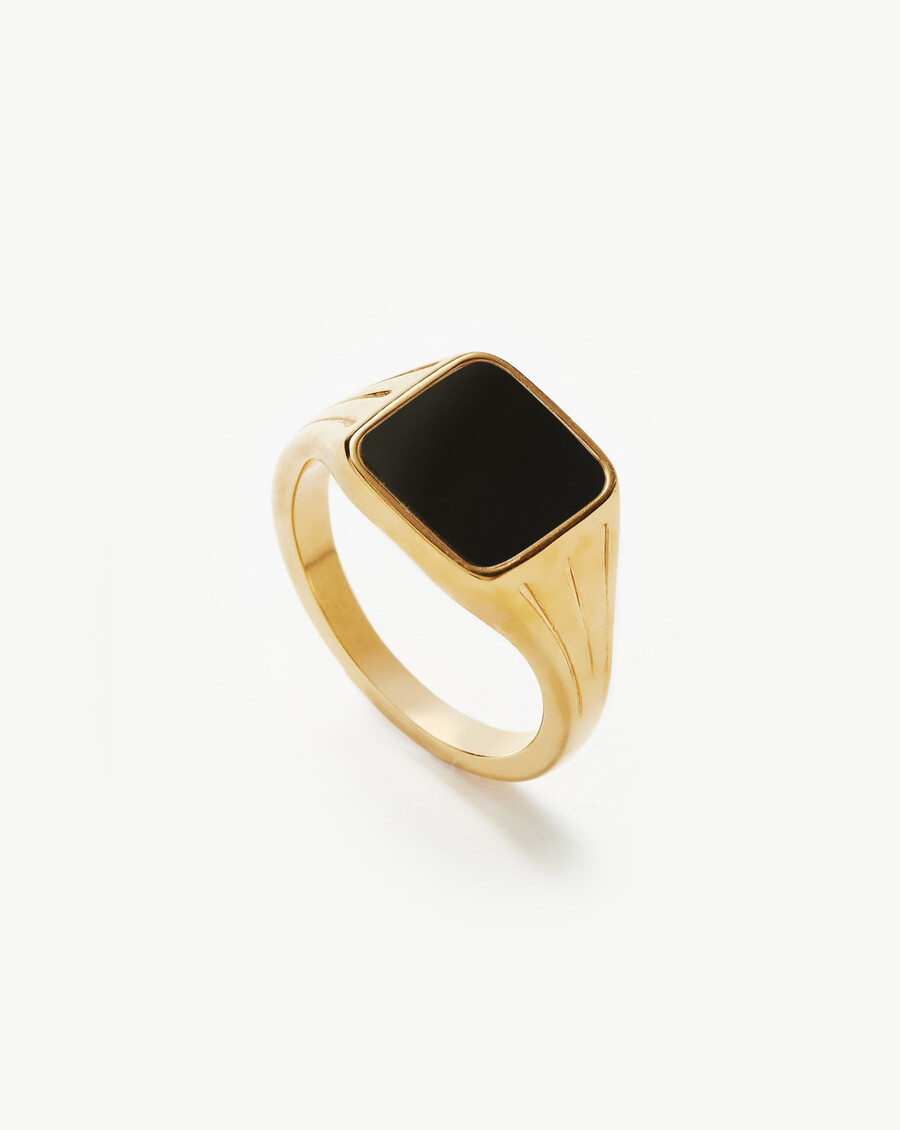 bague chevalière carrée lucy williams