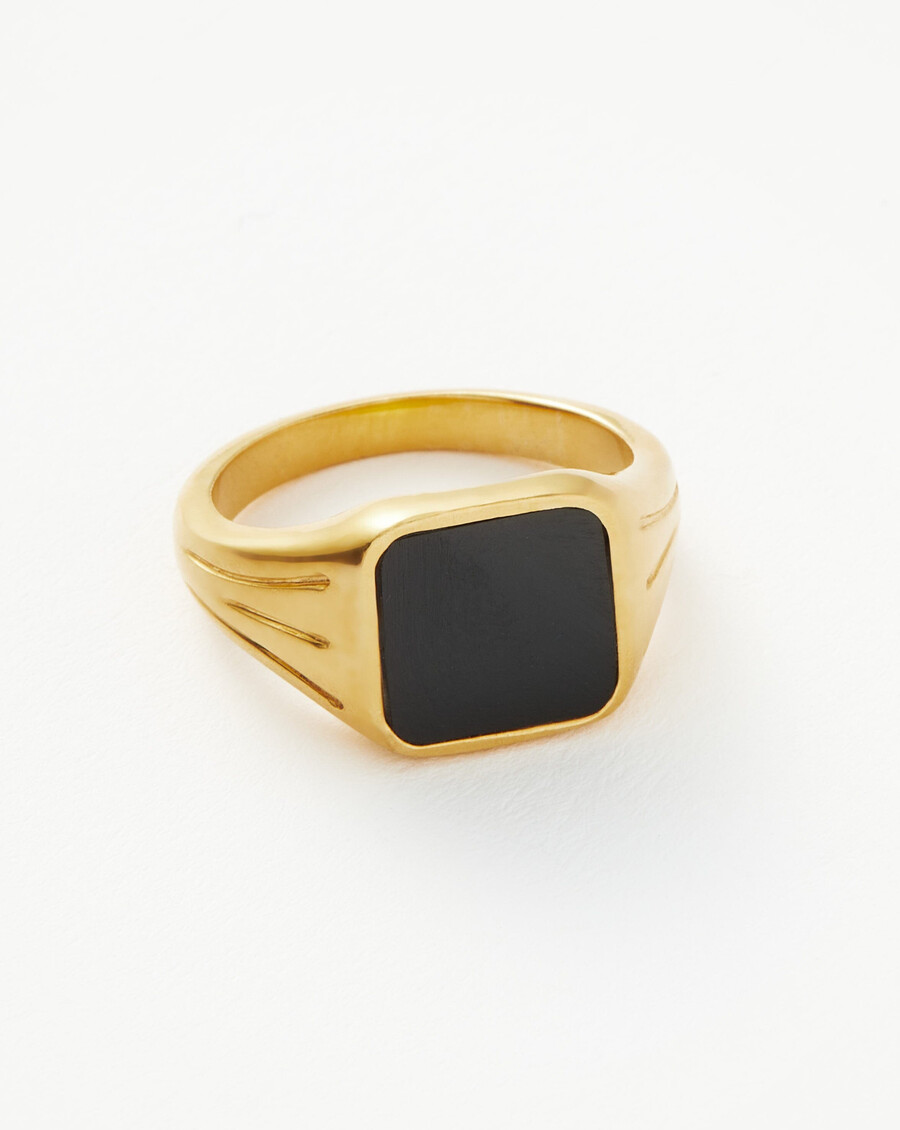 bague chevalière carrée lucy williams