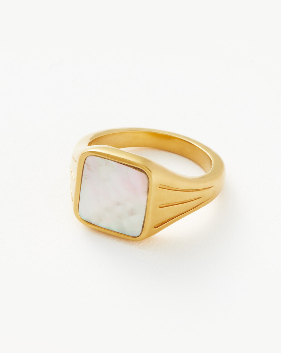 bague chevalière carrée lucy williams