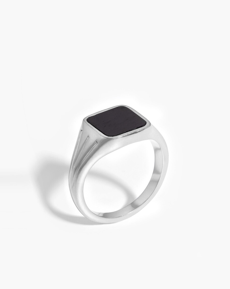 bague chevalière carrée lucy williams