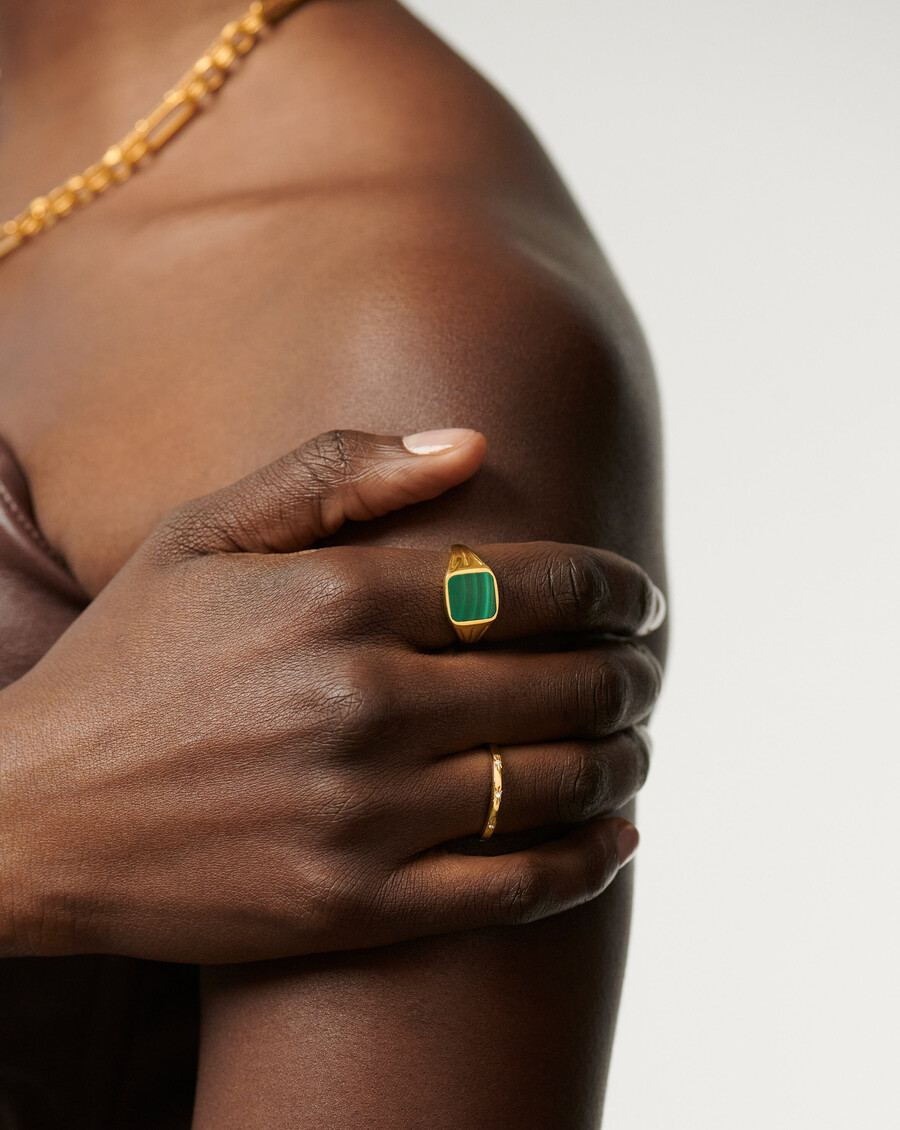 bague chevalière carrée lucy williams