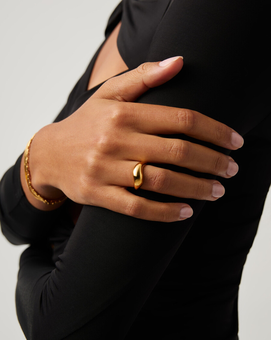 bague empilable savi signature - or