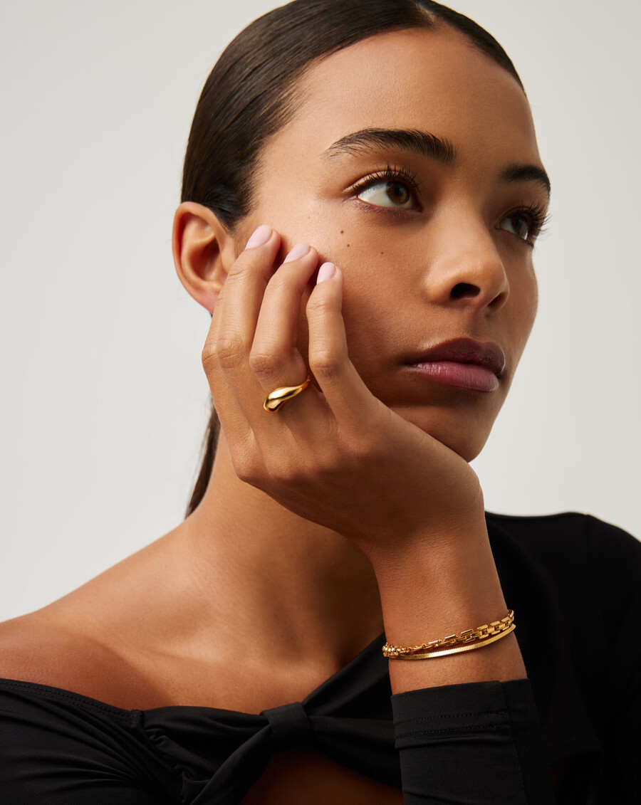bague empilable savi signature - or
