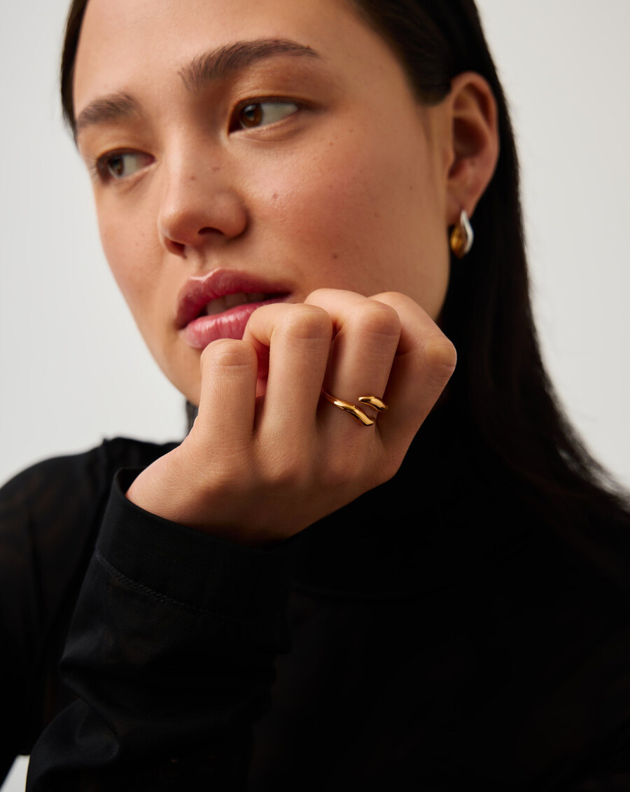 bague ouverte savi signature - or