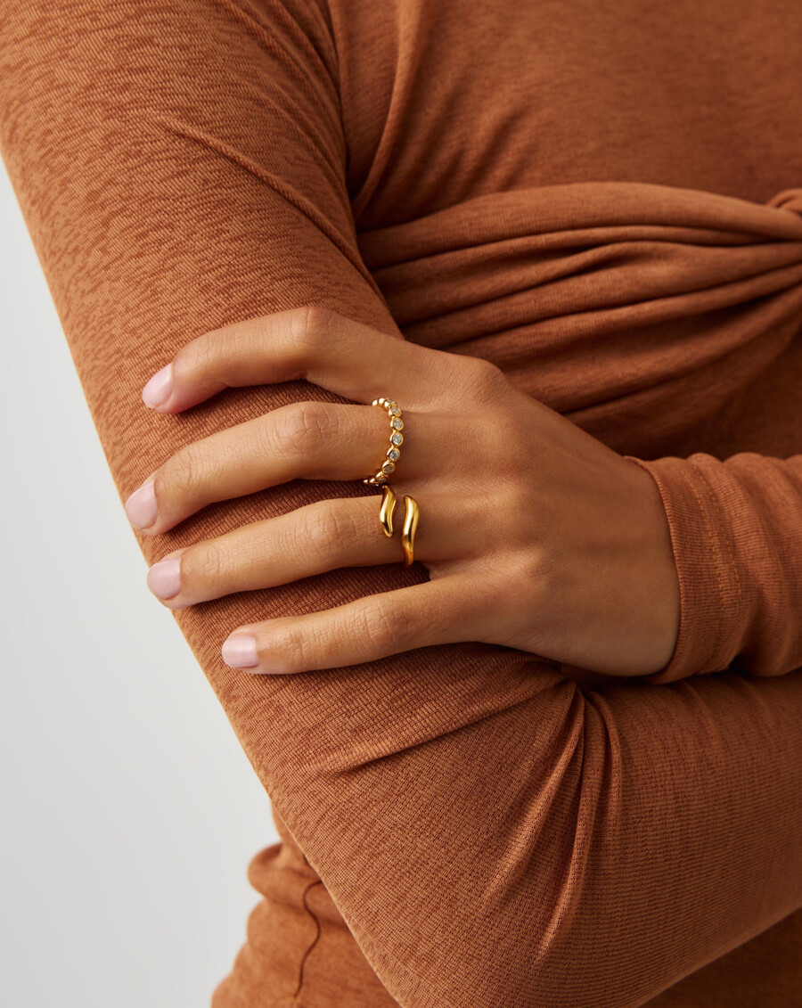 bague ouverte savi signature - or