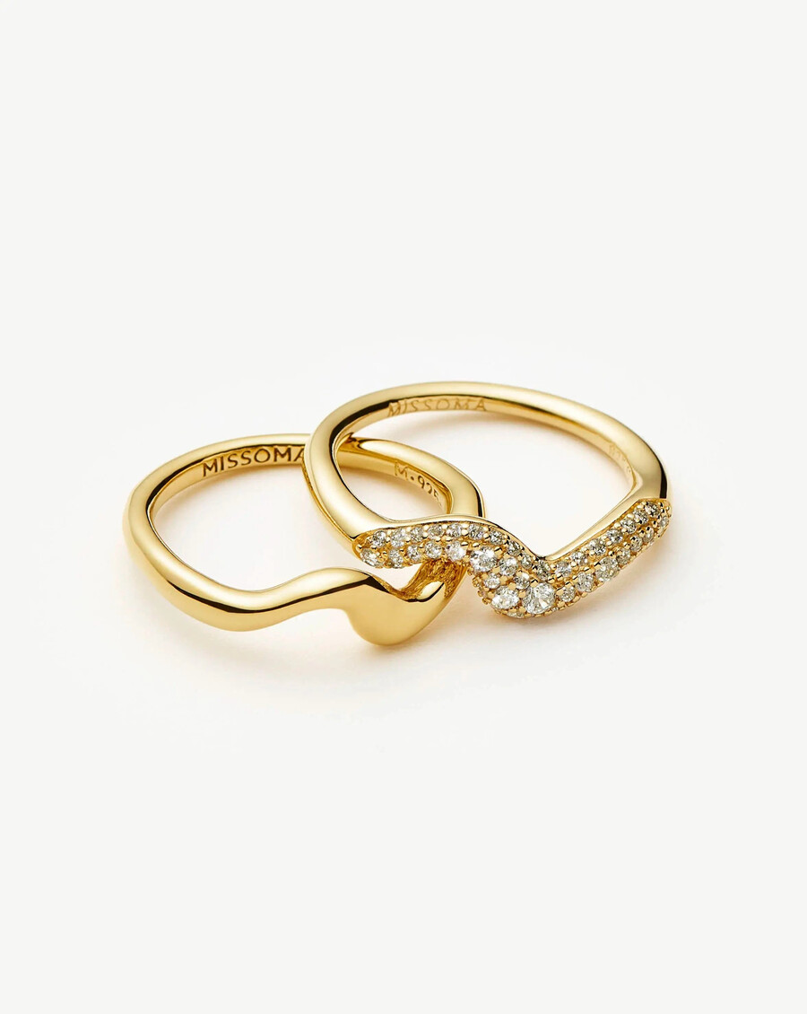 ensemble de bagues empilables molten - orzirconium cubique
